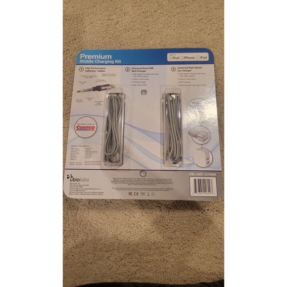 New Premium Mobile charging kit 1079889 For Apple Products (iPod, iPhone, iPad) - Picture 2 of 3